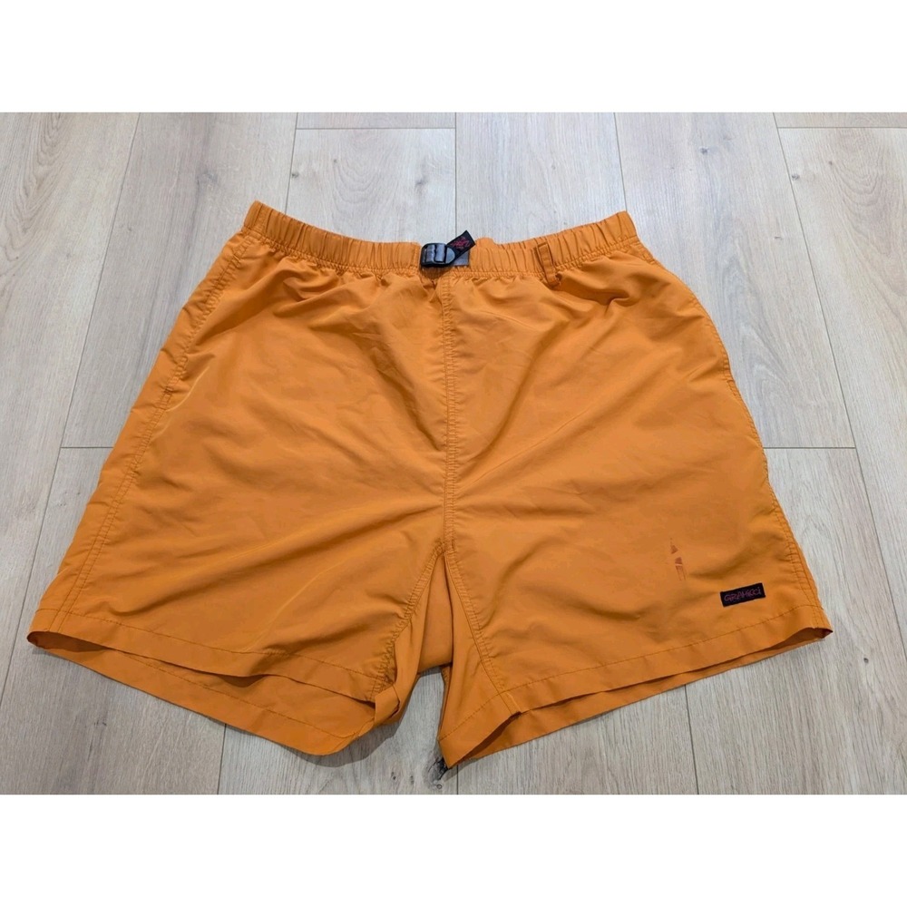 Gramicci Shell Packable Shorts Mens Size XL Minimalist Relaxed Foggy Orange READ